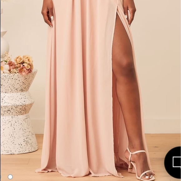 Lulu’s Heavenly Hues Blush Maxi Dress - Picture 7 of 8